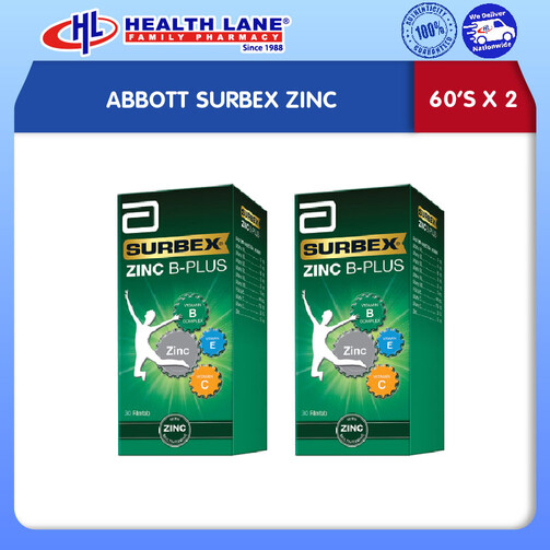 ABBOTT SURBEX ZINC (60'SX2) 